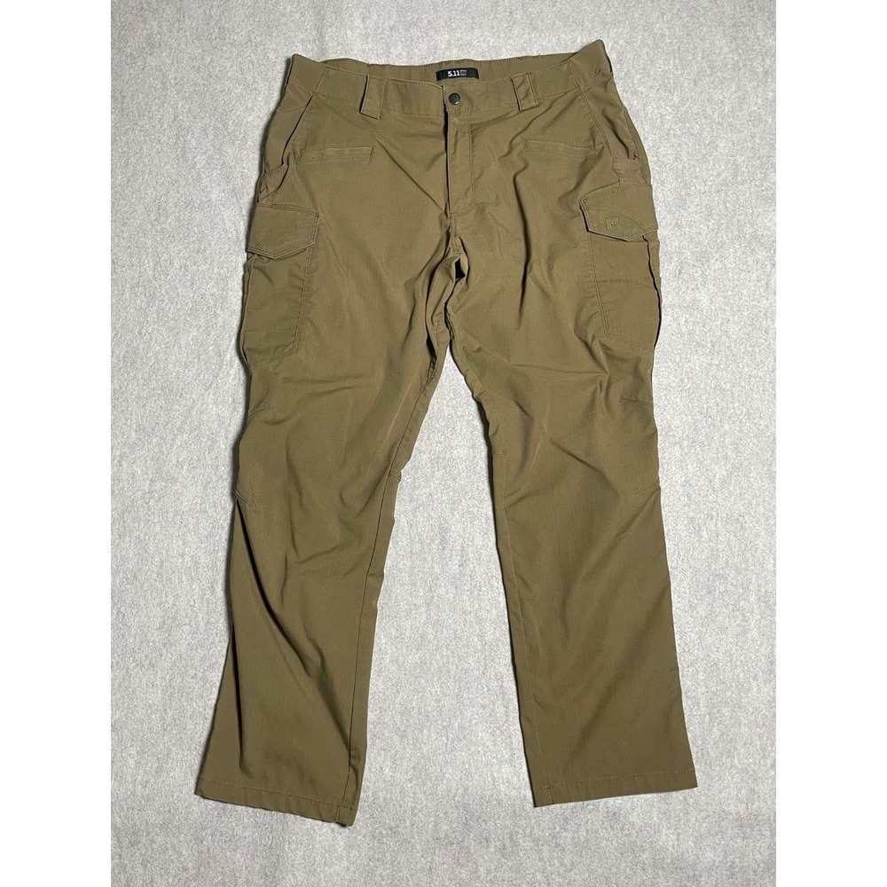 5.11 Tactical Mens Cargo Pants 38x30 Coyote Brown Khaki Work Outdoor Trousers